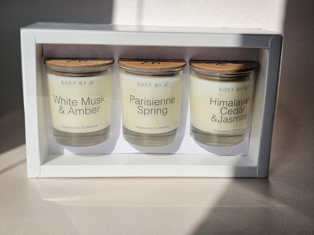 Calm & Warm – Set de Descoberta de Velas em Cera de Soja