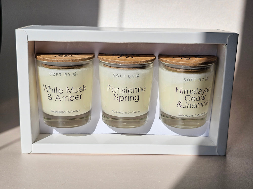 Calm & Warm – Set de Descoberta de Velas em Cera de Soja