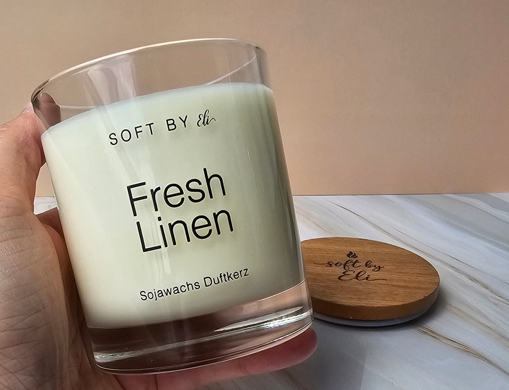 Fresh Linen – Scented Soy Candle 220g