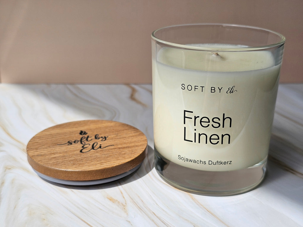 Fresh Linen – Scented Soy Candle 220g