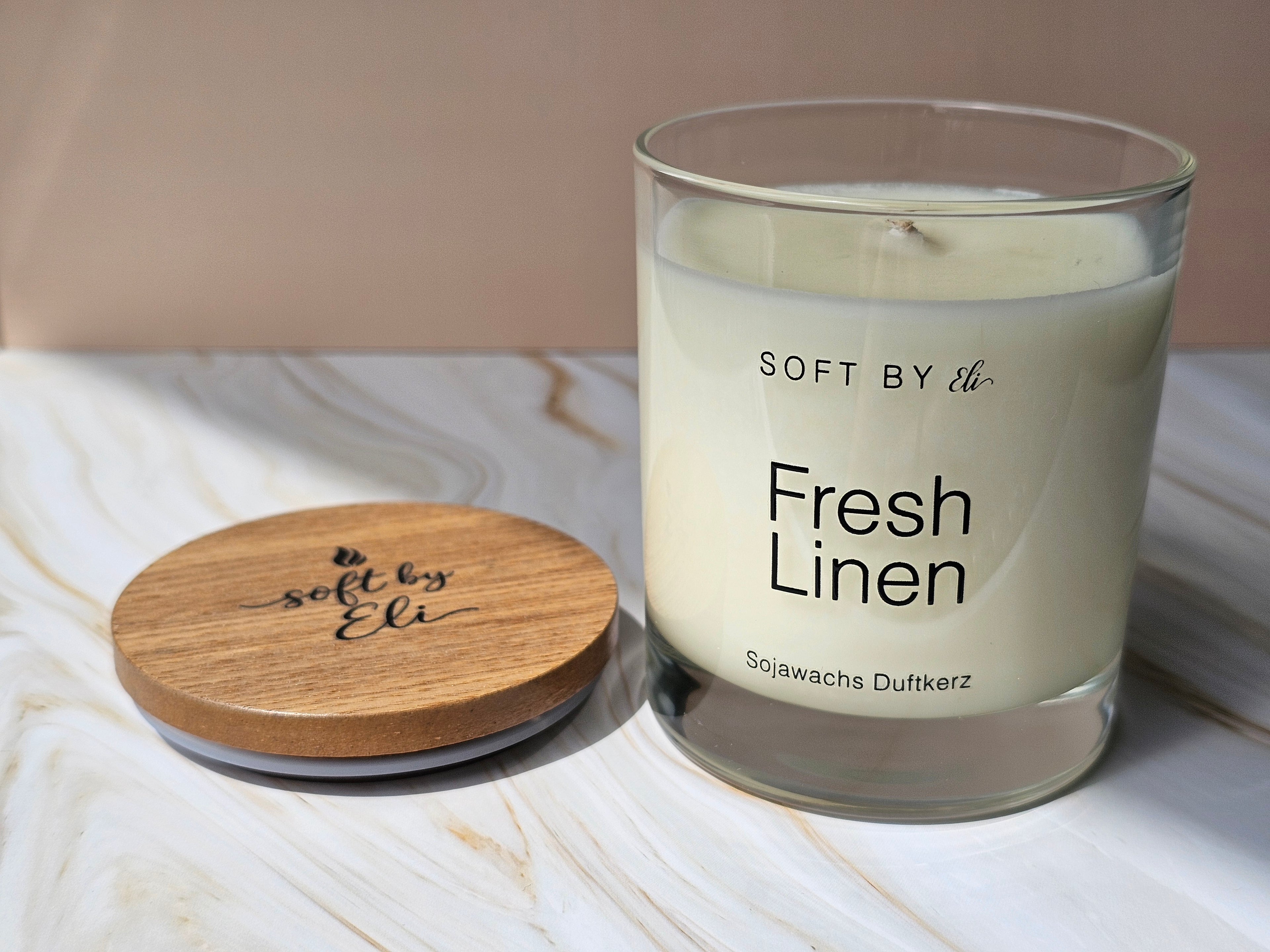 Fresh Linen – Scented Soy Candle 220g