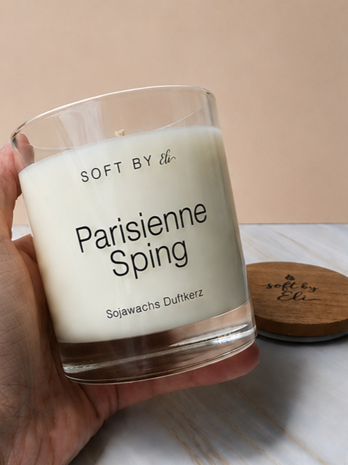 Parisienne Spring – Sojakerze mit Holzdeckel 220g